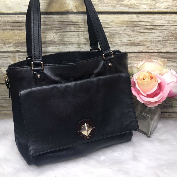 Kate Spade Black Leather Shoulder Bag Tote